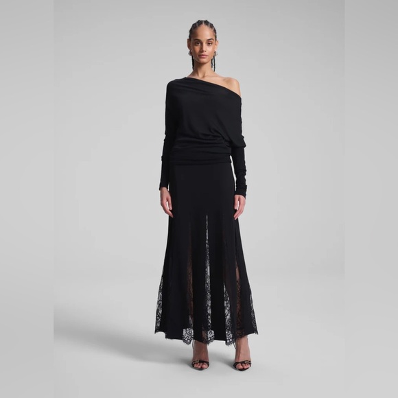 A.L.C $595 Mira Lace Midi Skirt